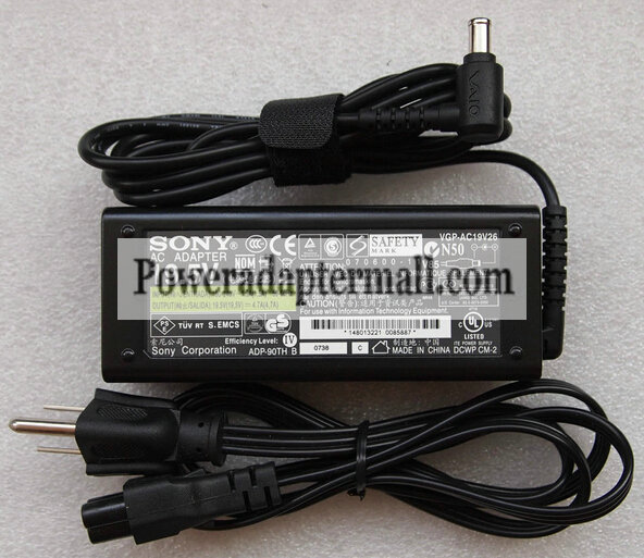 Sony VGP-AC19V12 VGN-N220 VGN-N230 19.5V 4.7A AC Power Adapter Sony VGP-AC19V12 VGN-N220 VGN-N230 19.5V 4.7A AC Power Adapter
